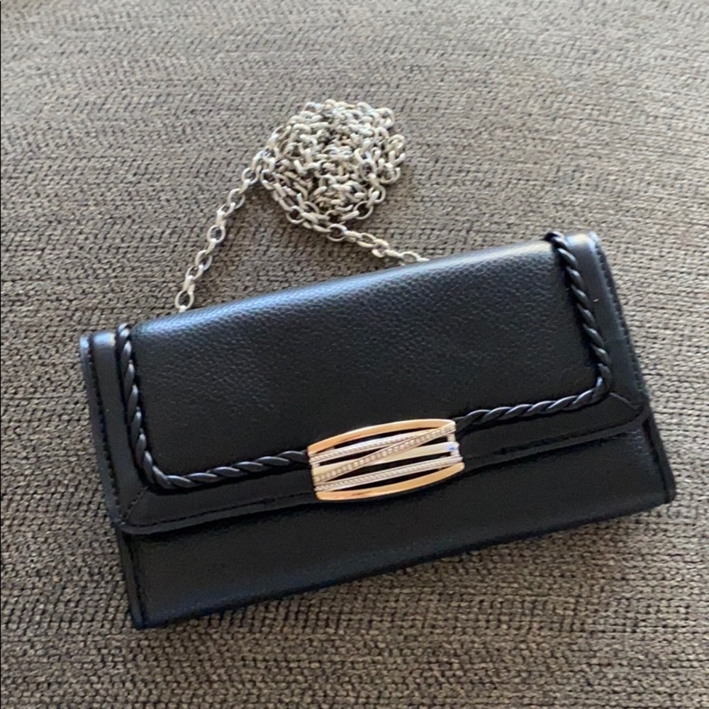 NEW Brighton Neptune's Rings Clutch Wallet Black